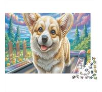 Welsh Corgi 1000 Piece Thick Cardboard Diy Jigsaw Puzzle Kids Beginners Fun Challenging Game Stress Relief Gift Idea 52x38cm/1000pcs