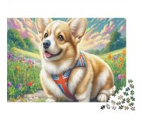 Welsh Corgi 1000 Pieces Eco-friendly Paper Premium Jigsaw Puzzle Kids Beginners Fun Educational Game Gifts 52x38cm/1000pcs
