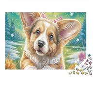 Welsh Corgi 1000 Pieces Eco-friendly Paper Premium Jigsaw Puzzle Kids Beginners Fun Educational Game Gifts 52x38cm/1000pcs