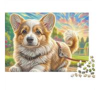 Welsh Corgi 1000 Pieces Jigsaw Puzzle for Adults Educational Creative Hobby Precision Cut Pieces Collectible 38x26cm/1000pcs