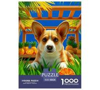 Welsh Corgi 1000 Pieces Jigsaw Puzzles Pet Dog Puzzle for Adults Creative Wall Decoration Gifts for Men Age 14+ ForAdults 38x26cm/1000pcs
