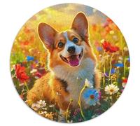 Welsh Corgi 1000 Pieces Jigsaws Stress Reliever Difficult Challenge for Adults & Kids Challenging Cute Pet Jigsaw Puzzles Home Decor Gifts (67.5x67.5cm)