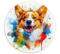 Welsh Corgi 1000 Pieces Jigsaws Stress Reliever Difficult Challenge for Adults & Kids Unique Challenge Games Cute Pet Jigsaw Puzzles Home Decor Gifts (67.5x67.5cm)