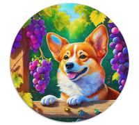 Welsh Corgi 1000 Pieces Jigsaws Stress Reliever Difficult Challenge for Adults & Kids Unique Challenge Game Cute Pet Jigsaw Puzzles Home Decor Gifts (67.5x67.5cm)