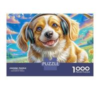 Welsh Corgi 1000 Pieces Recycled Board Happy Corgi Portrait Puzzles for Adults Challenging Puzzle Full Size Poster Museum-quality Print 38x26cm/1000pcs