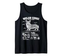 Welsh Corgi Breed Info Dog Anatomy Science Diagram Tank Top