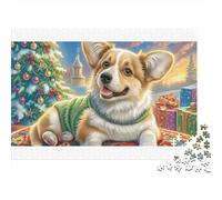 Welsh Corgi Colourful Corgi in Rainbow Light 1000 Pieces Jigsaw for Adults Beautifully Illustrated Challenging Home Activity 70x50cm/1000pcs