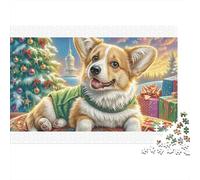 Welsh Corgi Colourful Corgi in Wildflower Patch 1000 Pcs Jigsaws for Adults The Impossible Challenge Brain Development 70x50cm/1000pcs