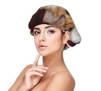 Welsh Corgi Dog,Adult's Satin Sleeping Cap - Women's Elastic Sleep Bonnet, Adjustable Overnight Hair Cover