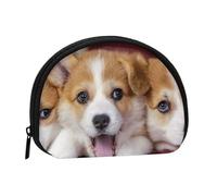 Welsh Corgi Dog, Women's Storage Bag Shell Makeup Bag Small Coin Purse Shell Change Pouch