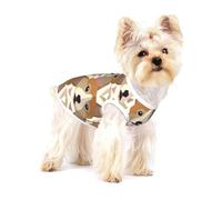 Welsh Corgi Head Pattern,Cotton Sleeveless Pet T-Shirt Soft Stretchy Puppy Breathable Vest,S