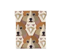 Welsh Corgi Head Pattern, Squeeze Top Wallet Women Storage Bag Small Coin Purse Change Pouch