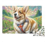 Welsh Corgi Jigsaw Puzzle 1000 Piece, Impossible Puzzle, Family Activity Puzzles, Challenging Toy for Adults And Kids 38x26cm/1000pcs