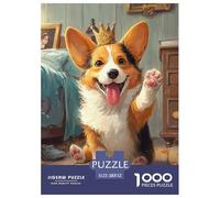 Welsh Corgi Jigsaw Puzzle Adult And Children EduCational Games Home Decoration Fun Activity for Home Birthday Jumbo for Boys And Girls 52x38cm/1000pcs