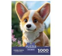 Welsh Corgi Jigsaw Puzzle Adult And Children EduCational Games Home Decoration Rainy Days Fun Activities Birthday Jumbo Age 12+ for Adults 52x38cm/1000pcs