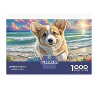 Welsh Corgi Jigsaw Puzzle Corgi by Colorful Lakeside 1000 Pc Adults And Children Classic Educational Games Brain Development 52x38cm/1000pcs