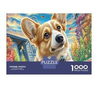 Welsh Corgi Jigsaw Puzzle for Adults And Teenagers, Impossible 1000 Piece Puzzle,Family Fun Activity, Challenging Puzzle Game 38x26cm/1000pcs