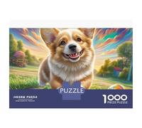 Welsh Corgi Jigsaw Puzzle Happy Corgi 1000 Pc Adults And Children Classic Educational Games Brain Development 70x50cm/1000pcs