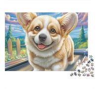 Welsh Corgi Jigsaw Puzzles for Adults 1000 Piece Lively Pet Puzzle Challenging Game for The Whole for Women, Gifts for Men Home Decoration Puzzle 70x50cm/1000pcs