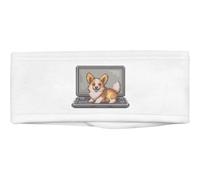 'Welsh Corgi on Laptop Pixel Art' Beauty Head Band/Hair Band (HB00034644)