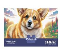 Welsh Corgi Puzzle 1000 Piece, Impossible Jigsaw Puzzles for Adults, Puzzle Family Activity Puzzles 70x50cm/1000pcs