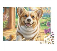 Welsh Corgi Puzzle 1000 Pieces Adults Educational Relaxing Brain Training Precision Pieces Quality 38x26cm/1000pcs