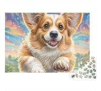 Welsh Corgi Puzzle 1000 Pieces for Adults & Teens Family Night Entertainment Premium Quality Brain Training 38x26cm/1000pcs