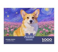 Welsh Corgi Puzzles 1000 Pieces for Adults Educational Games Cute Dog Colourful,Fun,Challenging And Brainteasing Adults Jigsaw Puzzle Gifts for Men70x50cm/1000pcs