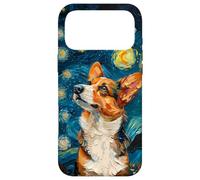 Welsh Corgi Starry Night Cute Dog Painting Unique Case for iPhone 17 Pro Max