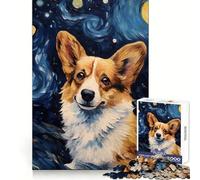 Welsh Corgi Van Gogh Adult Jigsaw1000 Pieces Clear Thinking Restful Escape Precise Edges (38x26cm)