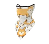 Welsh Corgi Windproof Mask,Neck Gaiter Winter Motorcycle Face Cover
