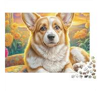 Welsh Corgi1000 Piece Jigsaw Puzzle Calm Alert Expression- Family Puzzle Game for Kids 38x26cm/1000pcs