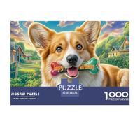 Welsh CorgiArtisanal Jigsaw Puzzles for Adults Comprising 1000 Precisely-Cut Advanced Challenging Puzzle Game Pieces - A Premium And Satisfying Gift Selection for Adults And Kids Age 12 Years Up 38x2