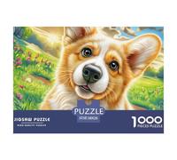 Welsh CorgiArtisanal Jigsaw Puzzles for Adults Comprising 1000 Precisely-Cut Advanced Challenging Puzzle Game Pieces - A Premium And Satisfying Gift Selection for Adults And Kids Age 12 Years Up 38x2