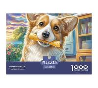 Welsh CorgiDynamic 1000-Piece Jigsaw Puzzles for Adults A Treasury of Challenging Puzzle Games for Women And Men - An Excellent Shared Hobby for Adults And Kids Age 12 Years And Up 52x38cm/1000pcs