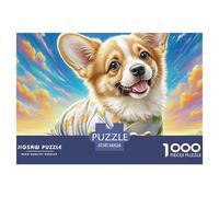 Welsh CorgiJigsaw Puzzles for Adults Featuring 1000 Advanced And Challenging Educational Games - These Serve As The Quintessential Gift Jigsaw Puzzles for Adults And Kids Age 12 Years Up 38x26cm/1000