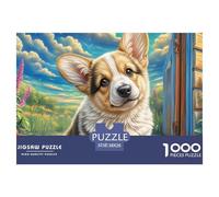 Welsh CorgiLuxury Jigsaw Puzzles for Adults Featuring 1000 Meticulously Crafted Advanced Challenging Puzzle Game Pieces - Created to Be An Unforgettable Gift Jigsaw Puzzles for Adults And Kids Age 12