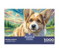 Welsh CorgiMaster-Level Jigsaw Puzzles for Adults Embark on A 1000-Piece Advanced And Challenging Puzzle Games Journey - Positioned As The Ultimate Gift Jigsaw Puzzles for Adults And Kids Age 12 Year