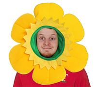 Welsh Daffodil Hat Football Rugby - Pack Of 6 - Yellow Daffodil Hat With Attached Yellow Hood - World Cup Fancy Dress Accessory Hat Wales Welsh Sport Supporter Hat