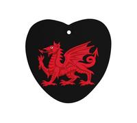 Welsh Dragon Car Aromatherapy Tablets Air Freshener Hanging Scented Cards for Rooms Bathrooms Wardrobe Love form