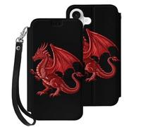 Welsh Dragon Compatible with iPhone 17 Case PU Leather Flip Wallet Phone Cover Card Holder Women Men