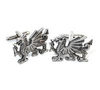 Welsh Dragon Cufflinks By Hoardersworld, Handmade In English Pewter, Gift Boxed (Wa)