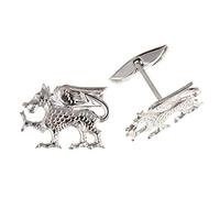 Welsh Dragon Cufflinks Solid Sterling Silver