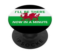 Welsh Dragon Flag - Be There Now In A Minute PopSockets Adhesive PopGrip