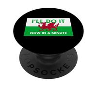 Welsh Dragon Flag - Do It Now In A Minute PopSockets Adhesive PopGrip