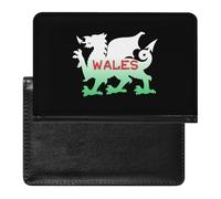 Welsh Dragon Flag of Wales Slim Passport Holder Credit Card Cover Travel Essentials Wallet