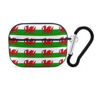 Welsh Dragon Flags Case Cover Compatible with AirPods Pro 2nd 1st Generation Hard Skin Protection