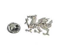 Welsh Dragon Lapel Pin - Onyx Art LP526 - Welsh Dragon Pin for Suit & Jacket - in Premier Life Packaging