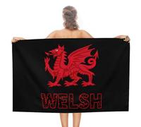 Welsh Dragon Lightweight Beach Towel Quick Dry Swimming Towels Absorbent for Travel Vacation Present