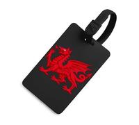 Welsh Dragon Luggage Tag for Suitcases Identify Labels Privacy Travel Baggage for Women Men
